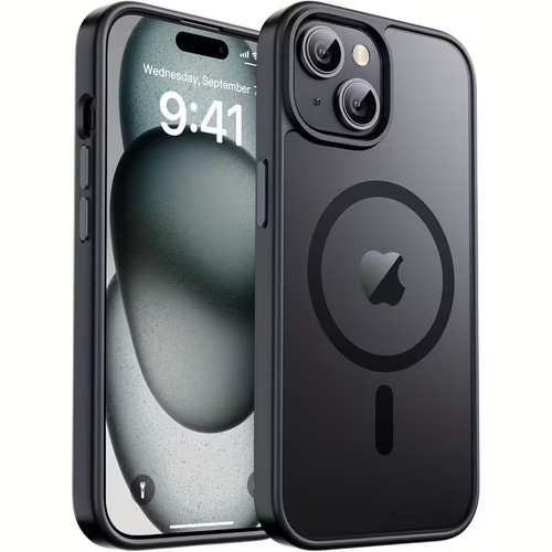 Black magsafe phone case - magsafe,