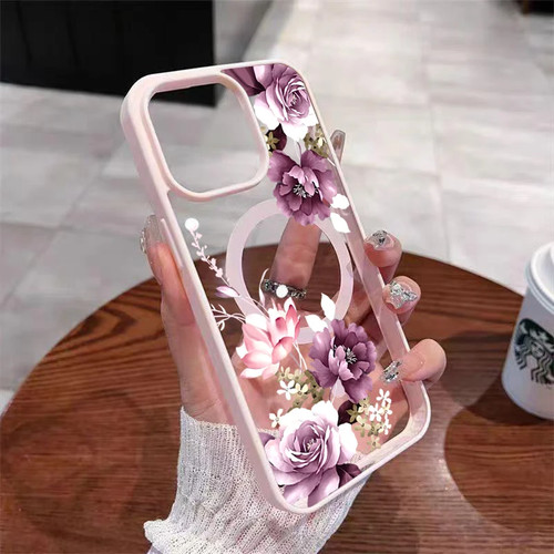 Floral print wireless charging - print,