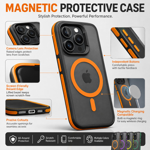 Shockproof magnetic magsafe - shockproof,