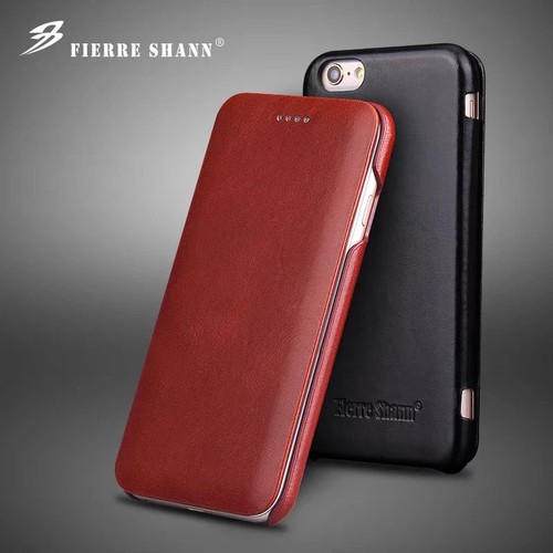 Real genuine leather flip case - real,